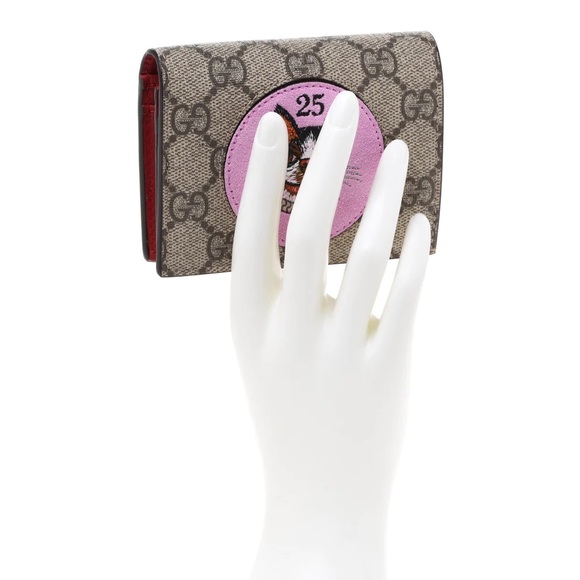 New Gucci wallet Supreme Canvas Bosco Patch Card Case Wallet - Picture 2 of 10